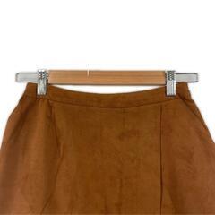 美品 le coeur blanc ルクールブラン 無地 オールシーズン ロングスカート ポリエステル ブラウン レディース 38【古着】【中古】の画像