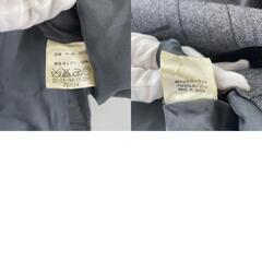 美品 DES PRES デプレ チェック オールシーズン スカート ウール グレー レディース 2【古着】【中古】の画像