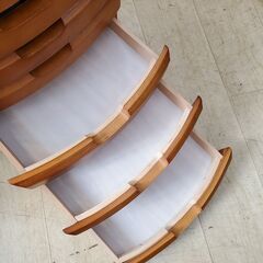 ① 木製 6段レターケース レターラック 書類ケース 整理箱 収納■横幅39cm×奥行50cm×高さ47cm■買取帝国 朝霞店の画像