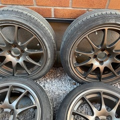 175/50r16 PCD100 16x7.0JナンカンAS-2+日産 ホイール　タイヤ　セットの画像