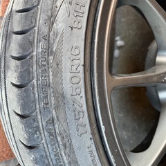 175/50r16 PCD100 16x7.0JナンカンAS-2+日産 ホイール　タイヤ　セットの画像