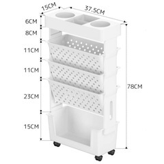キャスター付きワゴン(未使用品)の画像