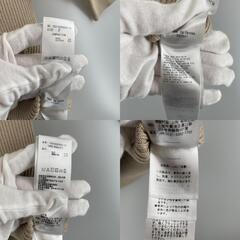 美品 LAGUNAMOON ラグナムーン 無地 オールシーズン 七部丈Tシャツ レーヨン ベージュ レディース F【古着】【中古】の画像