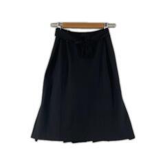 美品 MAX MARA マックスマーラ 無地 オールシーズン スカート ブラック レディース【古着】【中古】の画像