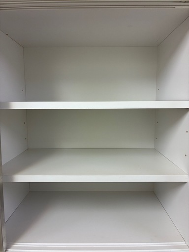 【ジャングルジャングル深井店】★食器棚 ホワイト 白 棚 収納家具 家具 簡易クリーニング済 堺市（中区 堺区 東区 西区 南区 北区