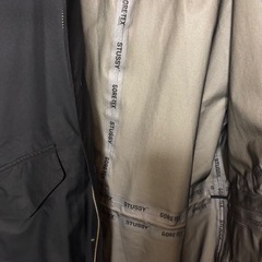Stussy GORE-TEX ブラックロングジャケットの画像