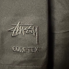 Stussy GORE-TEX ブラックロングジャケットの画像