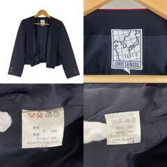 美品 JUNKO SIMADA ジュンコシマダ 無地 オールシーズン ジャケット ウール ブラック レディース 9【古着】【中古】の画像