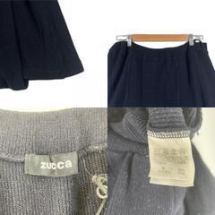 美品 ZUCCa ズッカ 無地 秋冬 AW ミニスカート ウール ネイビー レディース M【古着】【中古】の画像