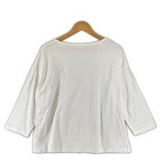 AMERICAN HOLIC アメリカンホリック 無地 オールシーズン 七部丈シャツ コットン ホワイト レディース M【古着】【中古】の画像