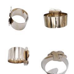 シャネル  バングル ブラック×ホワイト  CHANEL カメリア 98P マメ有の画像