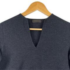 美品 TOMORROWLAND トゥモローランド 無地 秋冬 AW 長袖ニット ウール グレー レディース【古着】【中古】の画像