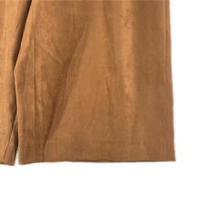 美品 B7 NO ROSE WITHOUT A THRON ベーセッツ 無地 オールシーズン ワイドパンツ ポリエステル ブラウン レディース 38【古着】【中古】の画像