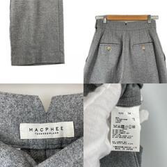 美品 MACPHEE マカフィー 無地 秋冬 AW その他ボトムス ウール グレー レディース 34【古着】【中古】の画像