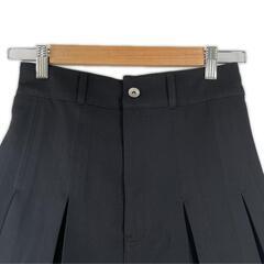 美品 NICE CLAUP ナイスクラップ 無地 オールシーズン ミニスカート ポリエステル ブラック レディース F【古着】【中古】の画像