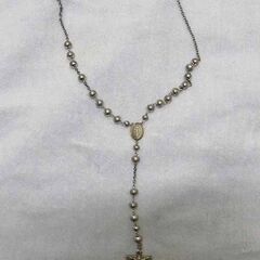 中古　キリスト クロス シルバーネックレス シルバー925 の画像