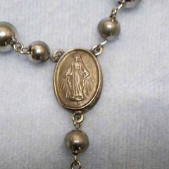 中古　キリスト クロス シルバーネックレス シルバー925 の画像