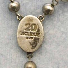 中古　キリスト クロス シルバーネックレス シルバー925 の画像