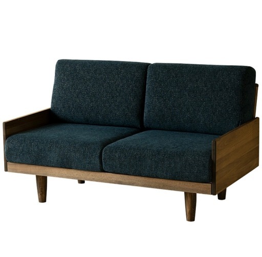 石崎家具ゆったり2人掛けソファ (プロフ必読！IO) 九大学研都市の