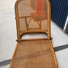 ラタン調　座椅子　2点セットの画像