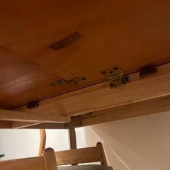 木製伸縮　ダイニングテーブルの画像