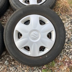 13インチスチールホイール！145/80R13　2023年８週 ７分山 ４本セット 中古の画像