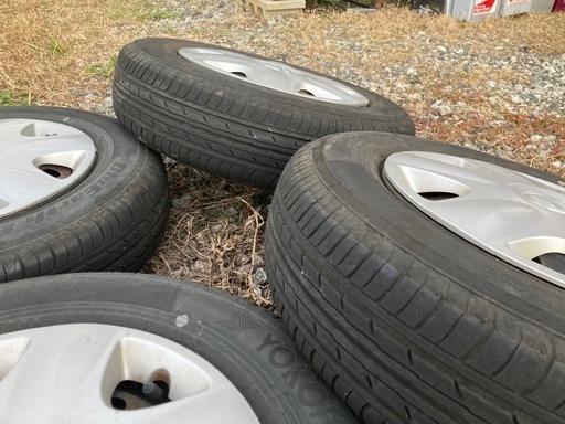 値下げ！13インチスチールホイール！145/80R13　2023年８週 ７分山 ４本セット 中古