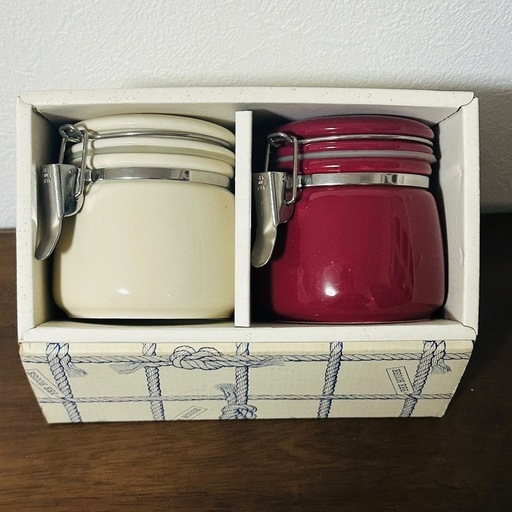 新品】BEE HOUSE キャニスター2個セット陶器 (ねこまんま) 東屯田通の