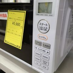 J1880【リユースのサカイ柏店】TOSHIBA　トウシバ　電子レンジ　ER-SS17A　2019年製  クリーニング済み 参考価格20,680円の画像