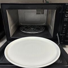 【リサイクルショップどりーむ荒田店】No.5518　色々便利な電子オーブンレンジ　お洒落なブラックカラーの画像