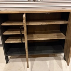 白井産業 サイドボード 幅87.2cm／美品／棚・収納／インダストリアル家具の画像