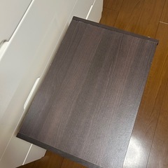 カラーボックス ダークブラウン 2段の画像