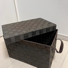 【最安値！美品！】バスケットボックス！収納ケースの画像