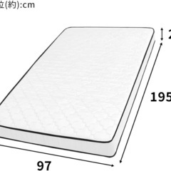 シングルマットレスの画像