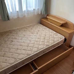 ベッド　マットレス付き
の画像