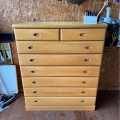 L0408 整理タンス 箪笥 7段チェストの画像
