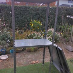 メタルラック　スチールラック　メタルシェルフ　重量棚　中古品の画像