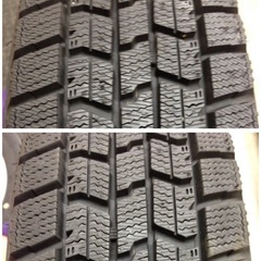 バリ山 155/65R14 アイスナビ7 22年製 14×4.5J+45 PCD100 スタッドレスタイヤの画像