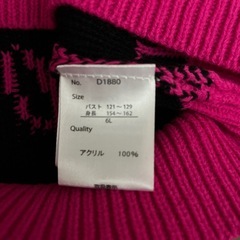 SUREVEロゴ入りニット6Lサイズの画像