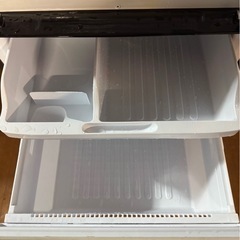 L0413 SHARP シャープ 3ドア冷蔵庫 両開き ガラストップ 356L 2018年製の画像