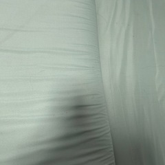 値下げ不可　セミダブル　マットレス　グリーン　三つ折り　寝具の画像