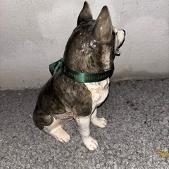 🐺✨ 【陶器】シベリアンハスキー 置物 / オブジェ / インテリアの画像