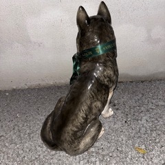 🐺✨ 【陶器】シベリアンハスキー 置物 / オブジェ / インテリアの画像