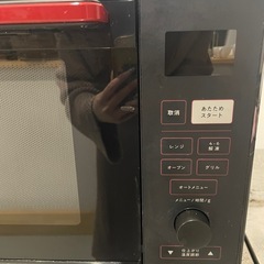 オーブンレンジ ブラック　電子レンジ／オーブン／グリル機能つき オーブントレイ無しの画像