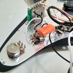 ストラト アルニコ５ ピックアップ アッセンブリー SSH 1v1t仕様 5wayセレクター　オレンジドロップコンデンサー の画像