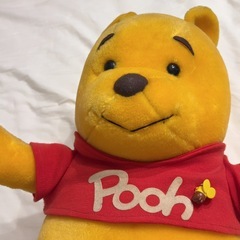 プーさん レトロ ヴィンテージ オールドディズニー ディズニー ぬいぐるみの画像