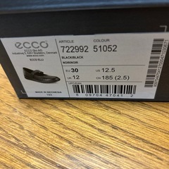 エコ　ecco キッズシューズ　18.5cmの画像