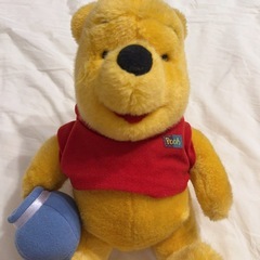 プーさん レトロ ヴィンテージ オールドディズニー ディズニー ぬいぐるみの画像