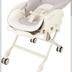 極美品 Combi コンビ 
ハイローチェア ネムリラ FF リバーシブルシートモデル セサミグレー 0か月~ の画像