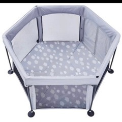 日本育児洗えてたためる ポータブルベビーサークルベージュの画像
